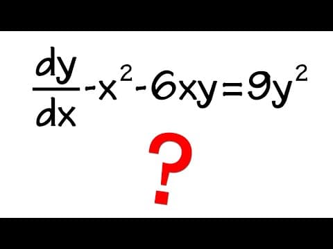 Differential equation in the form of G(ax+by), intro and example thumbnail