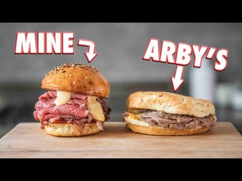 Making The Arby's Beef 'N Cheddar At Home | But Better thumbnail