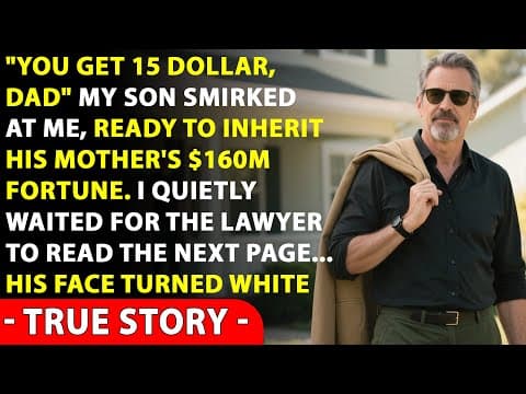My Son Said I Would Get NOTHING From My Ex-Wife’s $160M Will — Lawyer You Inherit All; He Gets $15 thumbnail
