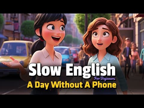 My Day Without A Phone | Easy English Listening Practice (A2 Level) thumbnail