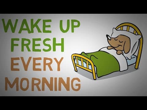How to STOP Waking Up Feeling TIRED Every Morning - 4 Tips (animated) thumbnail