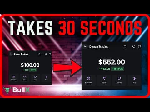 Spot 5X Memecoins Trading ONLY NEW PAIRS [BullX NEO Pump Fun Strategy] thumbnail