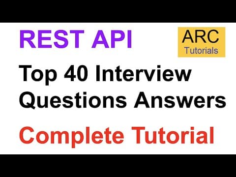 REST API Interview Questions Complete Series | Rest API 40 interview questions Answers Experienced thumbnail
