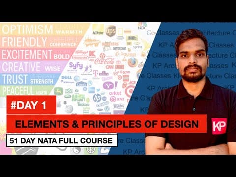 [Day 1] NATA 2026 & JEE-2 Exam Preparation - Elements and Principles of Design by RH Chandar Sir thumbnail