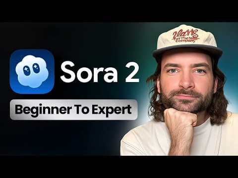 Sora 2- AI Beginner To Advanced Tutorial (Watch All) thumbnail
