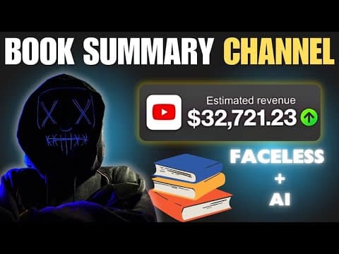 How to create Book Summary Videos for Youtube faceless channel (Youtube + Amazon Affiliate) thumbnail