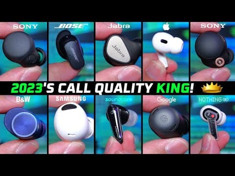 2023 TOP Earbuds for Phone Call Quality! 👑 (Tested in NOISY Public Place) thumbnail