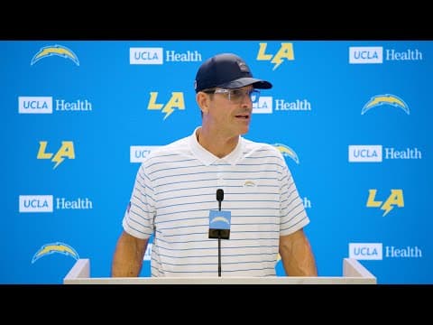 Jim Harbaugh On Injury Updates Vs Broncos | LA Chargers thumbnail