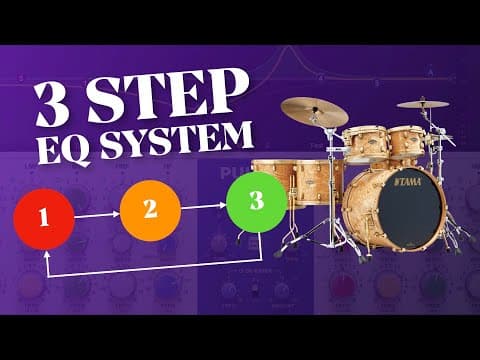 How to EQ Drums (3-STEP SYSTEM) thumbnail