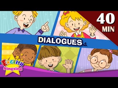 Good morning+More Kids Dialogues | Learn English for Kids | Collection of Easy Dialogue thumbnail