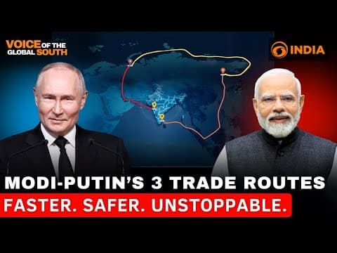 India, Russia rewrite global trade: Modi and Putin push three economic corridors to outpace the West thumbnail