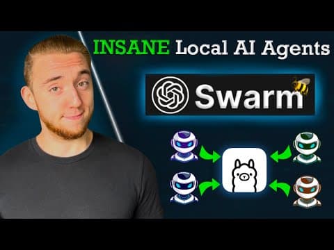 Ollama + OpenAI's Swarm - EASILY Run AI Agents Locally thumbnail