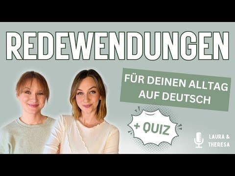 9 deutsche Redewendungen, die du kennen musst! 🧐🇩🇪 | B2/C1 Deutsch lernen thumbnail