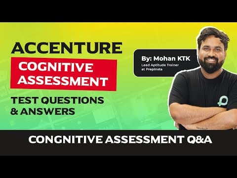 Accenture Cognitive Assessment Test Questions and Answers 2023 - 2024 Batches thumbnail