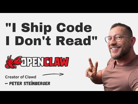 How Does Peter Steinberger Ship Code With AI? thumbnail