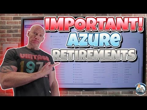 Staying Ahead of Azure Service Retirements thumbnail