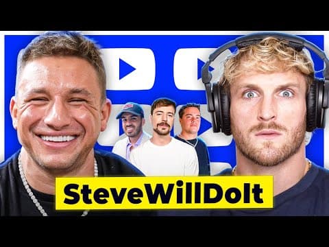 SteveWillDoIt Addresses NELK Boys Drama, CRASHES OUT on MrBeast & Logan Paul, YouTube BAN: EP 483 thumbnail