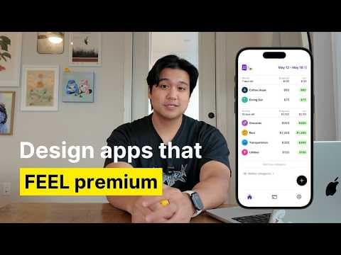 How I Make Apps FEEL 10x Better (5 Design Secrets) thumbnail