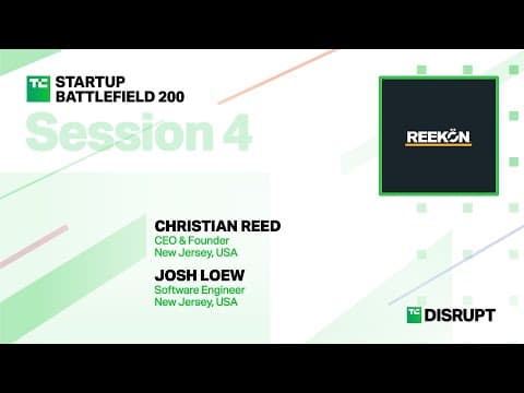 REEKON Tools Pitches at Startup Battlefield | TechCrunch Disrupt 2023 thumbnail