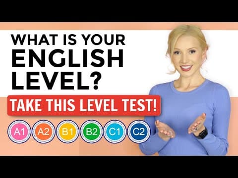 What is YOUR English level? Take this test! thumbnail