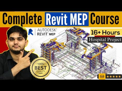 Complete REVIT MEP Tutorial for Beginners? Hospital Project thumbnail