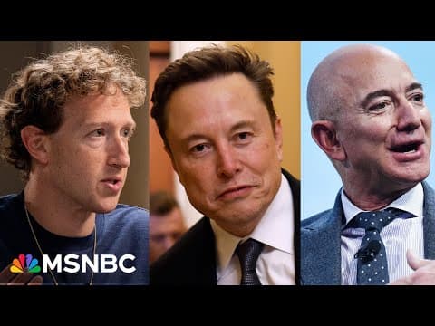 Musk, Zuckerberg, Bezos using their wealth to rig our political system: Texas Democrat thumbnail