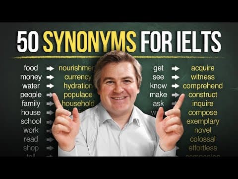 50 Synonyms You NEED To Know to Pass The IELTS Test thumbnail