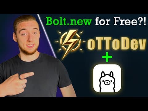 How to Use Bolt.new for FREE with Local LLMs (And NO Rate Limits) thumbnail