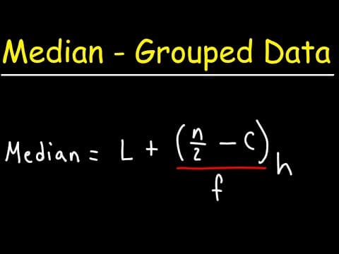 How To Calculate the Median of Grouped Data - Statistics thumbnail