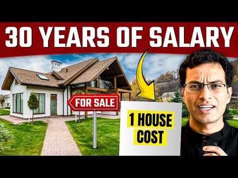 1 House NOW costs 30 years of Salary (how to survive the rising costs ?) | Akshat Shrivastava thumbnail