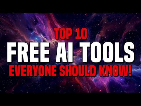 Top 10 Best FREE AI Tools Everyone Should Know! thumbnail