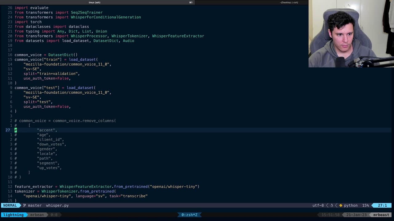 YouTube video player