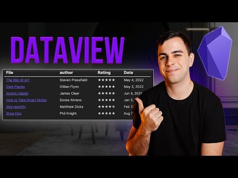 How to Automate Your Notes with Dataview in Obsidian thumbnail