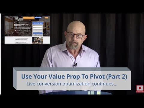 How Can You Use Your Value Prop to Pivot? LIVE Marketing Optimization Amid Coronavirus, Pt 2 thumbnail