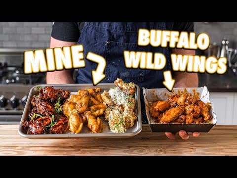 Making Buffalo Wild Wings And Sauces At Home | But Better thumbnail