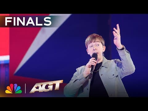 Chris Turner Risks It All With Lightning Fast Freestyle Rap! | Finals | AGT 2025 thumbnail