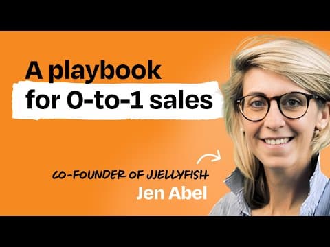 The ultimate guide to founder-led sales | Jen Abel (co-founder of JJELLYFISH) thumbnail