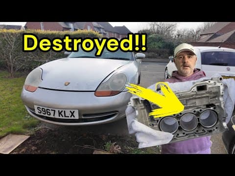 Stripping my failed Porsche 996 engine thumbnail