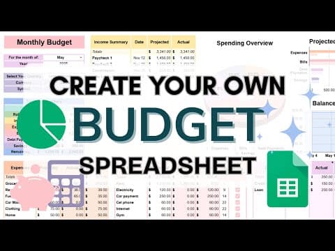 How to Build Your Own Budget in Google Sheets | Step-by-Step Tutorial for Beginners thumbnail