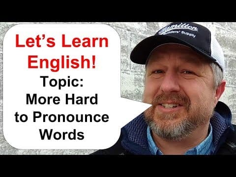 How to Pronounce Difficult English Words Correctly thumbnail