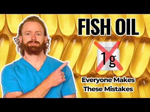 Omega 3 Ultimate Guide: Why Your Dose, EPA to DHA Ratio, and Form is Likely WRONG thumbnail