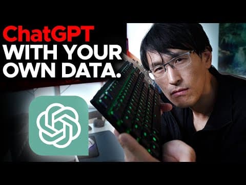Using ChatGPT with YOUR OWN Data. This is magical. (LangChain OpenAI API) thumbnail