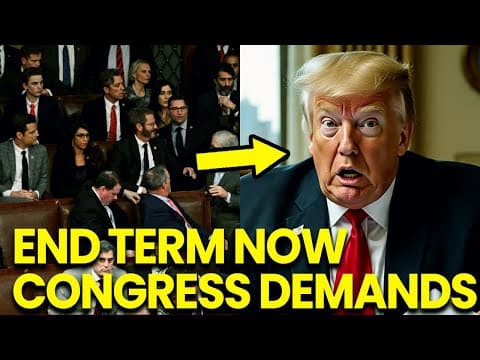 Trump SCREAMS as Congress DEMANDS Trump TO END TERM thumbnail