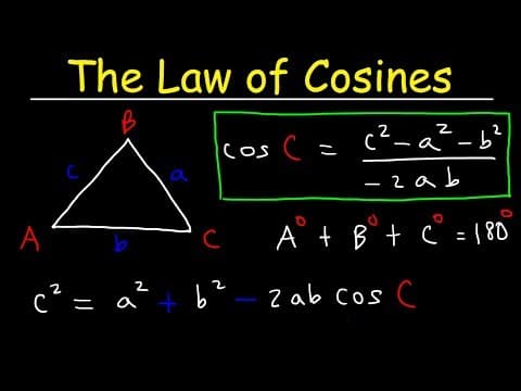 How to Solve Triangles Using the Law of Cosines thumbnail