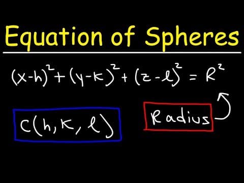 How to Find the Equation of a Sphere Quickly thumbnail