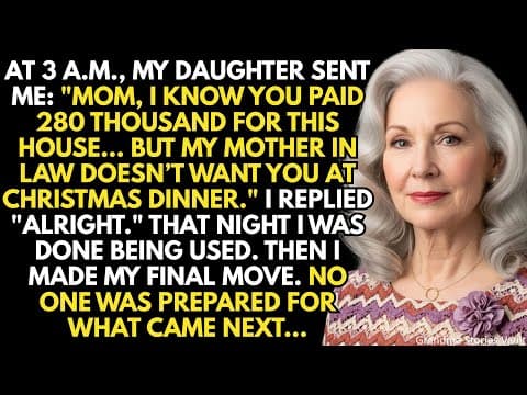 My Daughter Said Mom, My Mother In Law Doesn’t Want You For Christmas But The Next Day They Got A… thumbnail