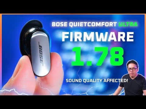 Does Firmware 1.78 Improve Bose QuietComfort Earbuds Sound? thumbnail