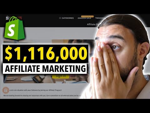 See How This Shopify Store Makes $1,116,708 Using Affiliate Marketing thumbnail