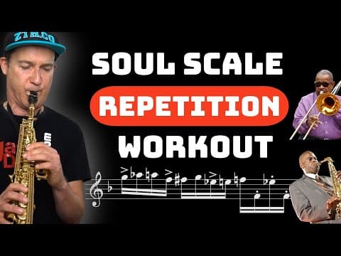 Soul Scale repetition  workout - articulation + rhythm parts 3+4 thumbnail