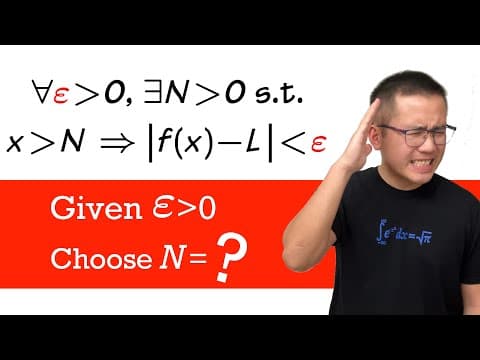 How to Prove Limits at Infinity Using Epsilon-N thumbnail